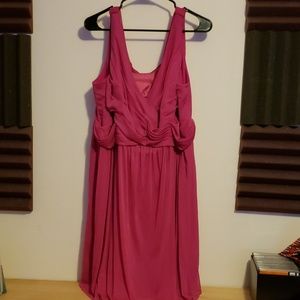 Hot Pink Bridesmaid Dress